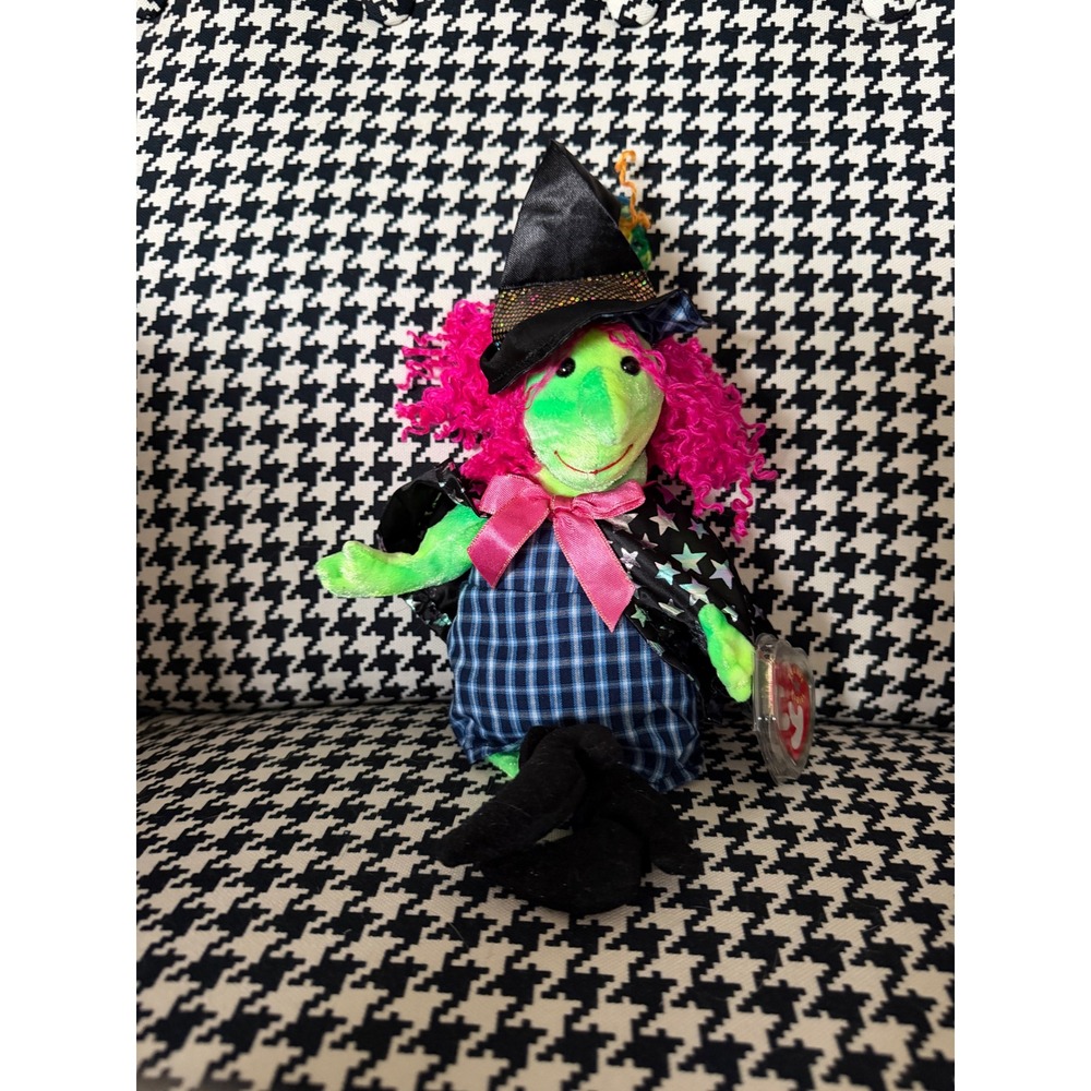 Ty SCARY the Witch Beanie Baby Halloween Plush Toy 2000 Retired Tag